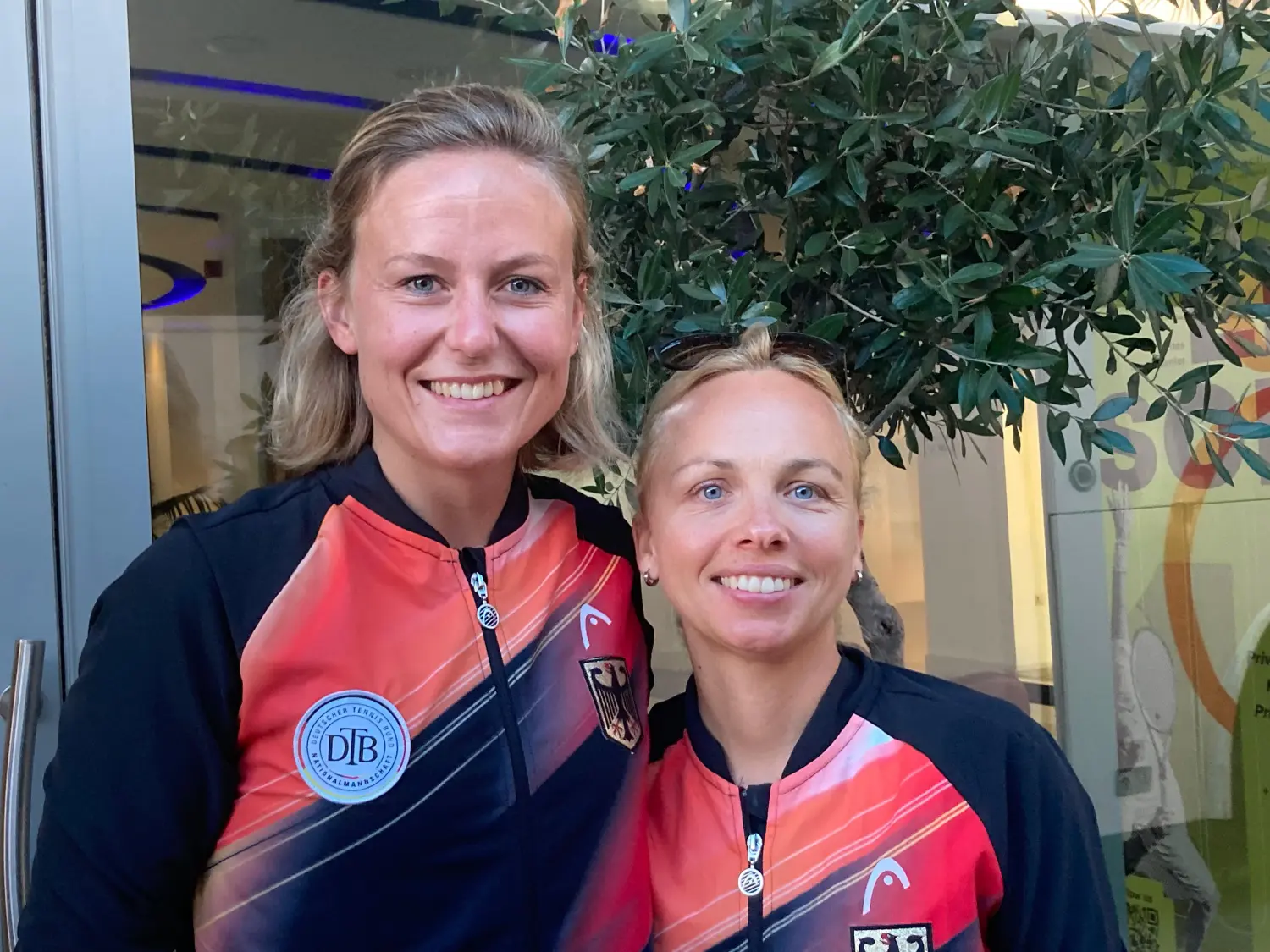 Sarah Bolsmann und Christin Nimtz, Beachtennis-Nationalspielerinnen